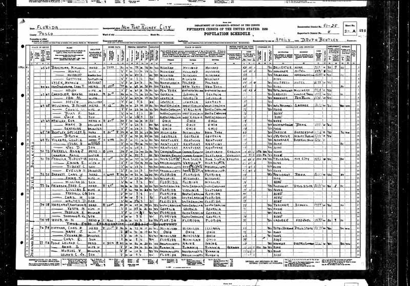 Leland Clyde Poole, 1930 Census.jpg