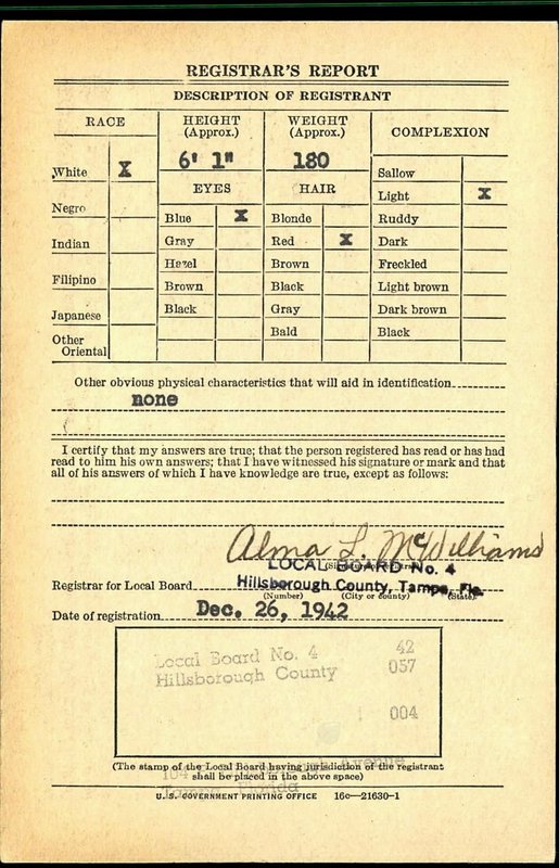 Fold3, Page 2 Selective Service Registration Cards World War II, McGlamery.jpg