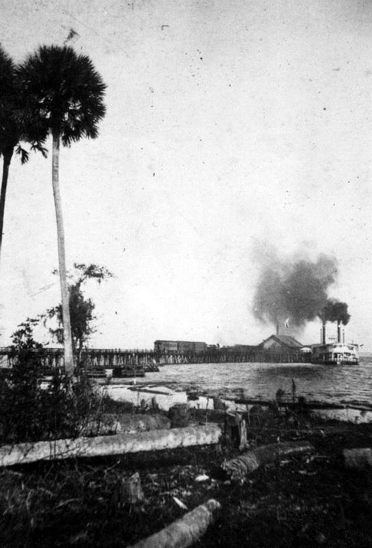 Steamship at the South Florida Railroad Company Pier