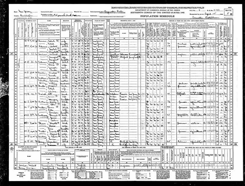 Joseph Gabriel Adams, Jr 1940 Census.jpg