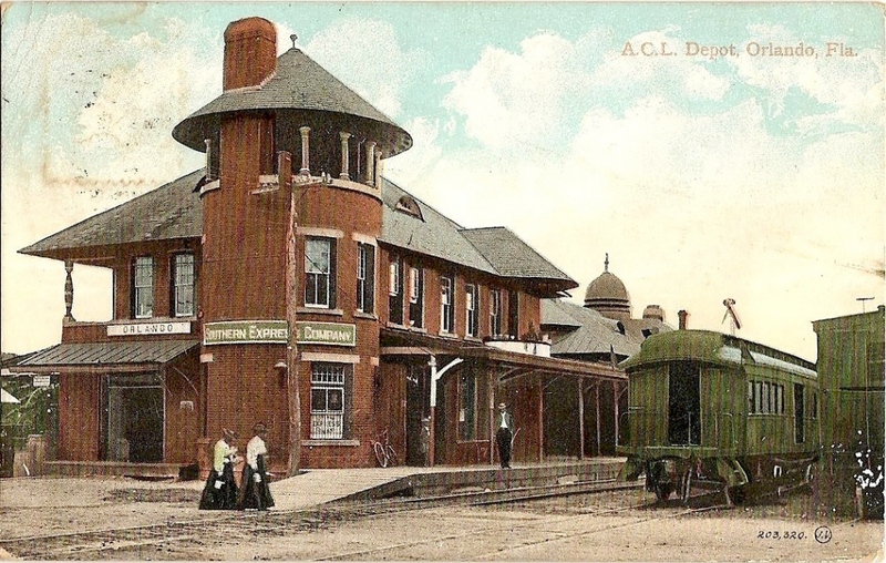 ACL Depot, Orlando, Fla. Postcard