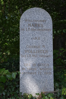 Photo of the Marks and Hollister stele