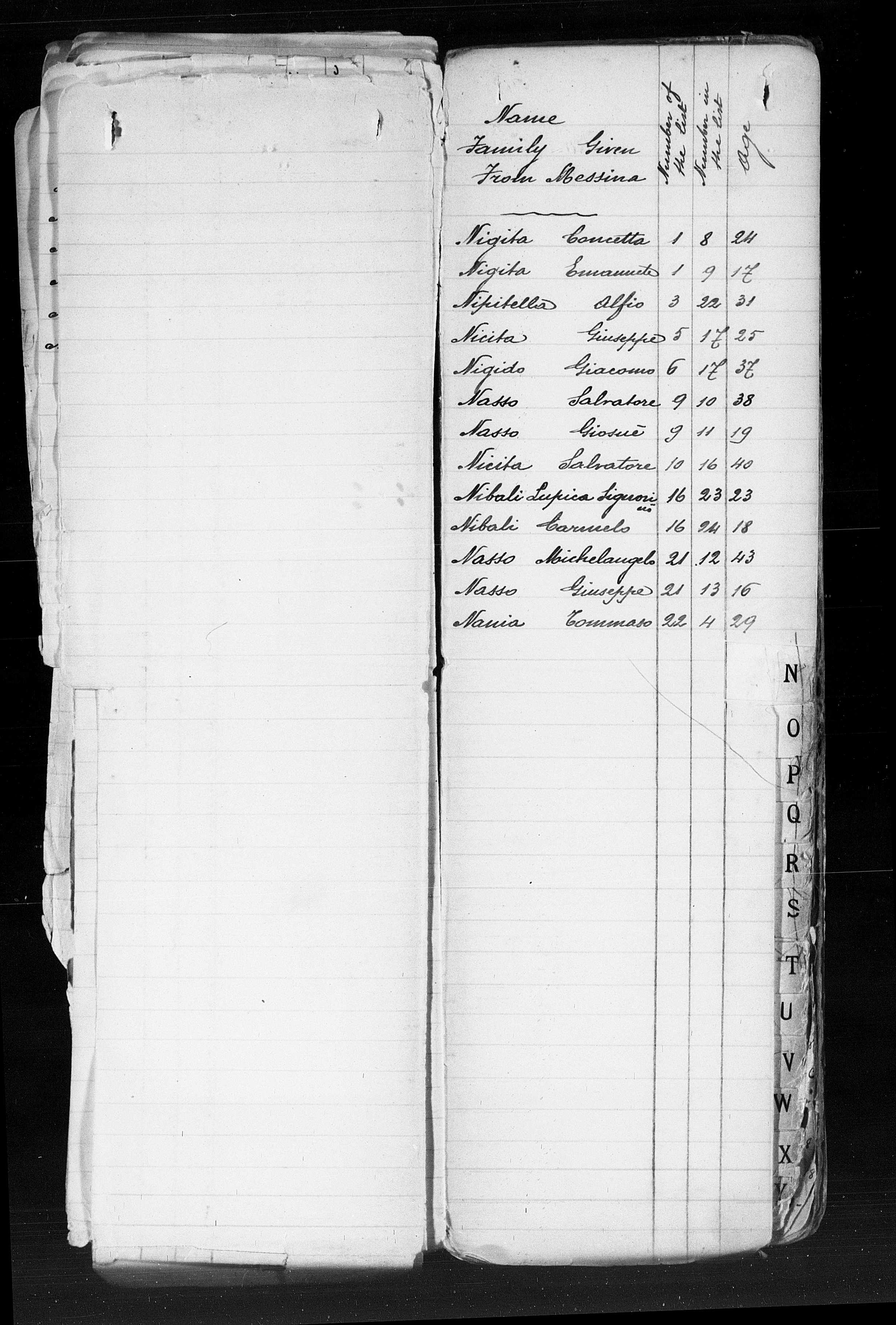 San Guglielmo Passenger List, April 10, 1913