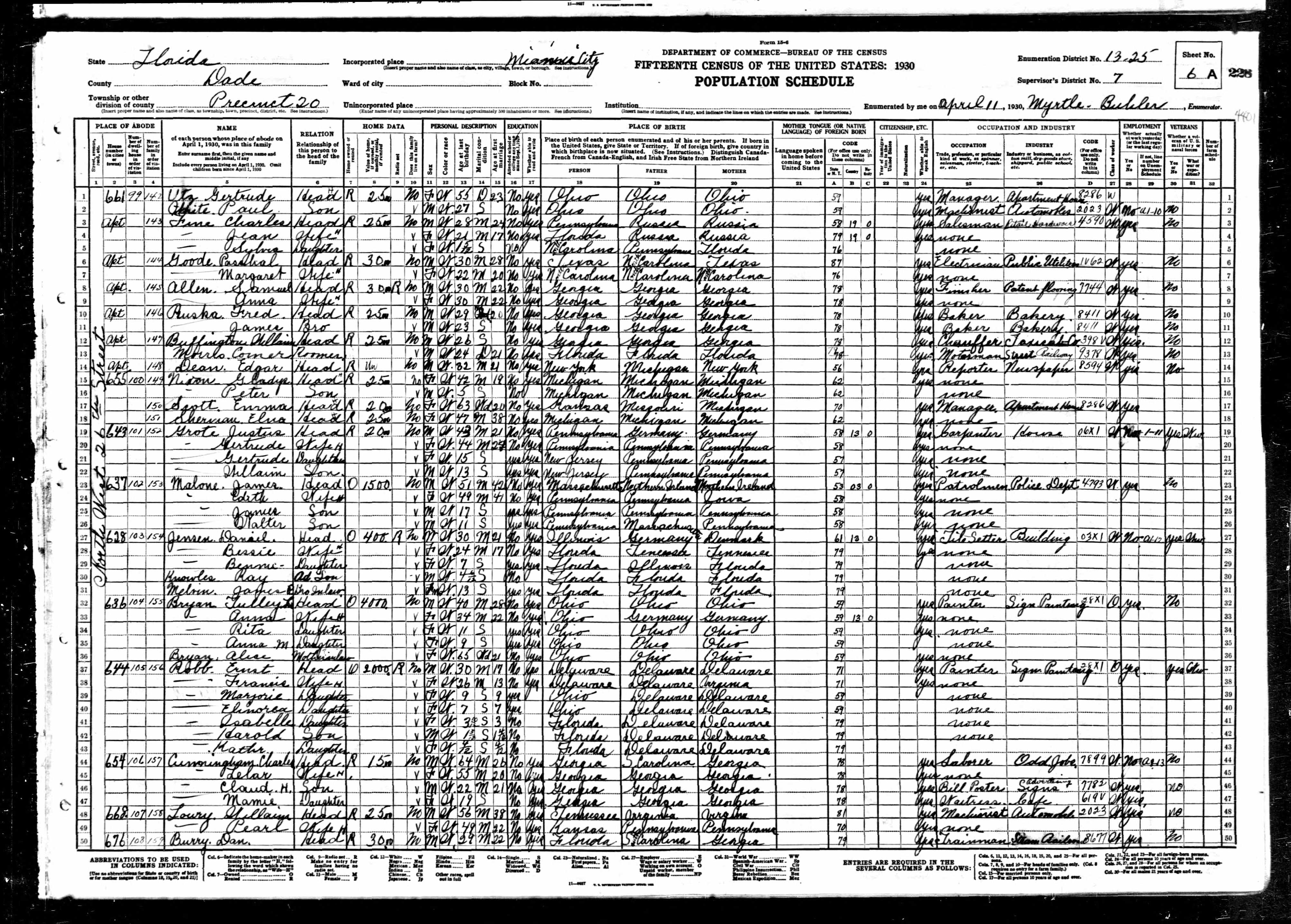 1930 US Census, Ray Knowles,line 30