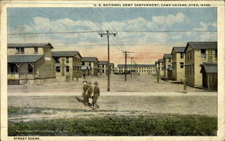 Postcard depicting Camp Devens ca. 1919