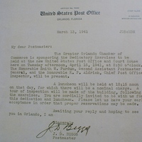 Letter from J. D. Beggs (March 13, 1941)