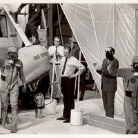 Apollo 11 Crew on the USS Hornet After Recovery