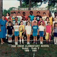 Pine Crest Elementary Third Grade Class, 1988-1989