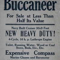 The Buccaneer Advertisement