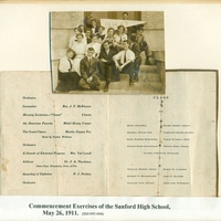 Sanford High School Commencement Exercises, 1911