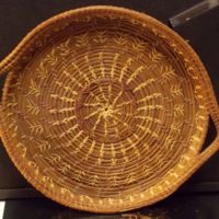 Pine Needle Basket Weaved by a Geneva Resident