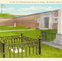 Fort Moultrie and Grave of Oceola, the Indian Chief Postcard