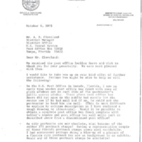 Letter from Jim Macbeth to A. B. Cleveland (October 6, 1975)