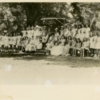May Day Court at Sanford Grammar School, 1945-1946