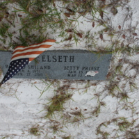 Headstone of Harold Shiland Helseth and Betty Priest Helseth at Viking Cemetery