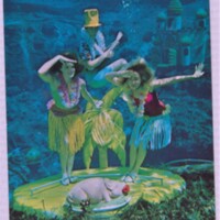 Three Weeki Wachee Mermaids Performing Underwater