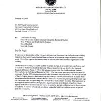 Letter from Frederick P. Gaske to Bill Vogel (October 30, 2006)