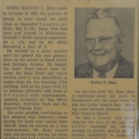 Walter C. Bass, City Father