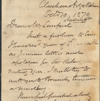Letter from William MacKinnon to Henry Shelton Sanford (October 10, 1879)