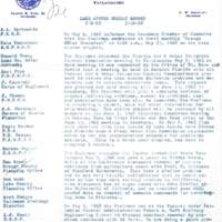 Lake Apopka Restoration Project Weekly Report (May 6 to 10, 1968)