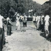 Harold V. Lucas Jr. Coaching the Florida School for the Deaf and Blind Track Team