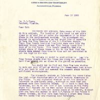 Letter from Joshua Coffin Chase to Sydney Octavius Chase (June 18, 1920)