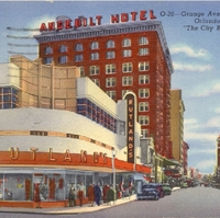 Orange Ave. Looking North, Orlando, Fla. Postcard