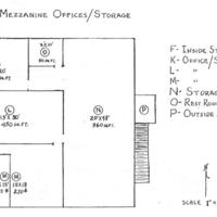 Sanford State Farmers&#039; Market Mezzanine Office/Storage Floorplan