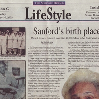 Sanford&#039;s Birth Place: Marie Jones Francis Delivered More than 40,000 Babies in Her Sixth Street Home