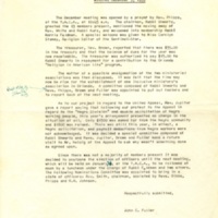 Minutes of Monthly Meeting, December 3, 1959