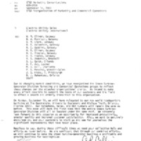 Memorandum from K. A. Oleson and A. R. Collier to Electric Utility Sales and Electric Utility International (September 14, 1983)