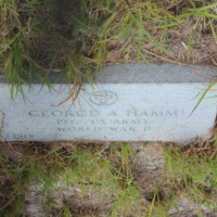 Headstone of George A. Hamm at Viking Cemetery