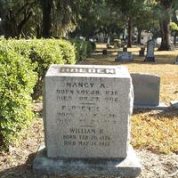 Headstone for William Harrison Holden, Nancy A. Mizell Holden, and Florence C. Holden at Conway United Methodist Church Cemetery