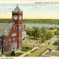 Court House and Lake Eola Postcard