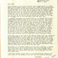 Letter from Myrtle Colson to John M. May (March 1, 1959)