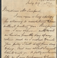 Letter from William MacKinnon to Henry Shelton Sanford (July 29, 1879)