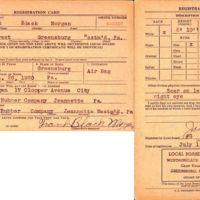 Draft Registration Card for First Lieutenant Frank Black Morgan