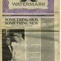 The Watermark, Vol. 1, No. 3, September 28, 1994