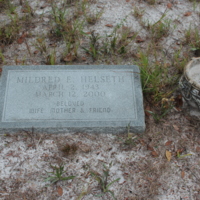 Headstone of Mildred E. Helseth at Viking Cemetery