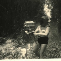 Newton &quot;Newt&quot; Perry Filming Underwater