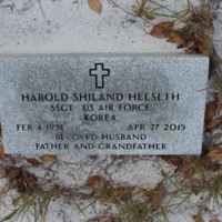 Headstone of Harold Shiland Helseth at Viking Cemetery