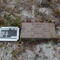 Headstone of Martha Hubbard at Viking Cemetery