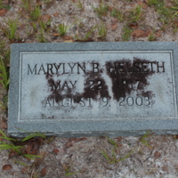 Headstone of Marylyn B. Helseth at Viking Cemetery