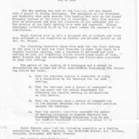 Minutes of Monthly Meeting, May 8, 1958