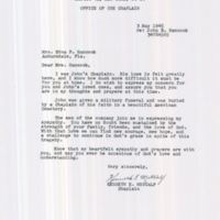 Letter from Kenneth E. Metcalf to Edna P. Hancock (May 3, 1945)