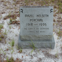 Headstone of Percival Mazel Helseth at Viking Cemetery
