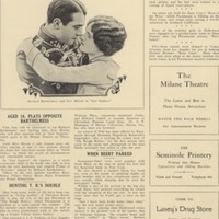 This Week in Sanford: Amusement Section (June 21, 1926)