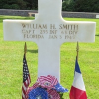 Headstone of Captain William H. Smith at Epinal American Cemetery and Memorial