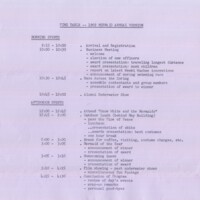 1969 Weeki Wachee Springs Annual Mermaid Reunion Schedule