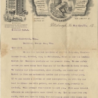 Letter from George B. Agnew to Isaac Vanderpool (May 21, 1895)